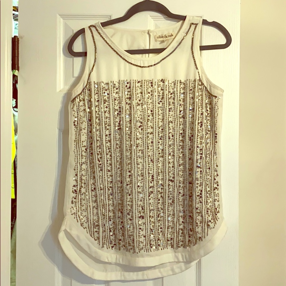 Olive & Oak sequin Tank Top